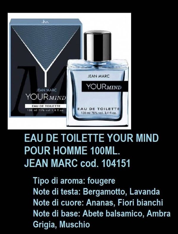 eau de toilette your mind Jean Marc