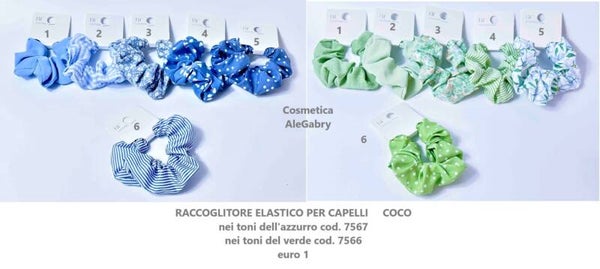 elastici per capelli in stoffa Coco