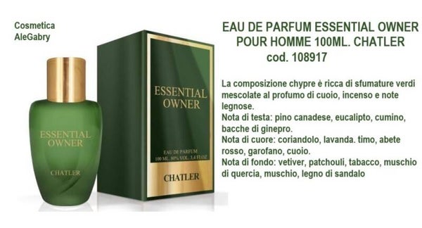 eau de parfum essential owner Chatler