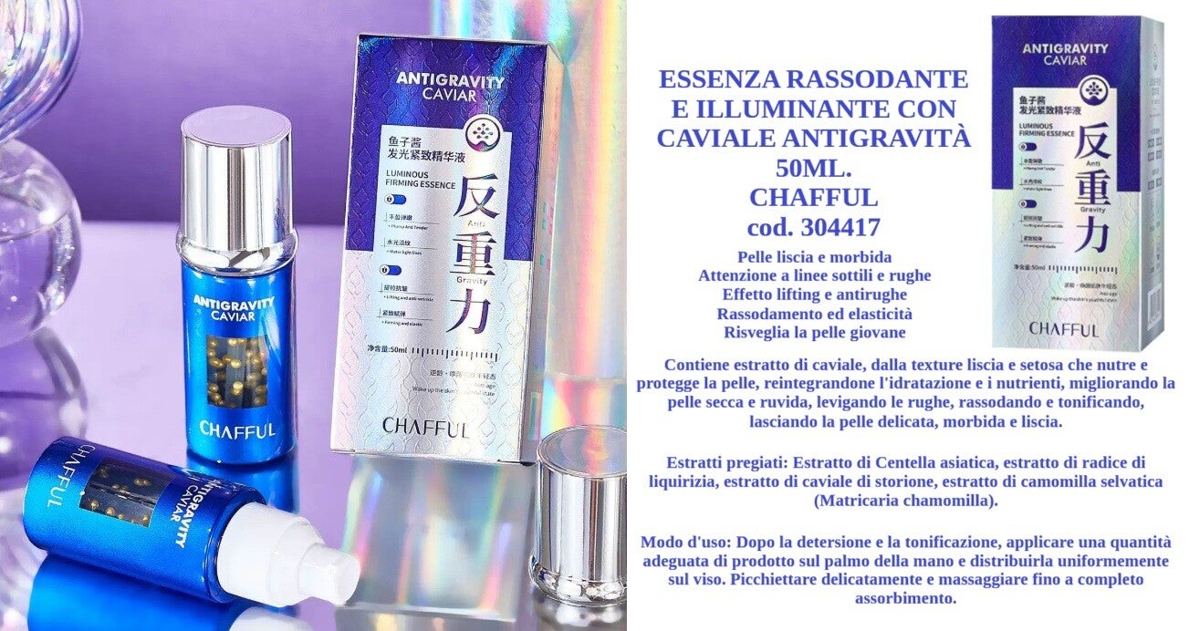 essenza rassodante e illuminante con caviale Chafful