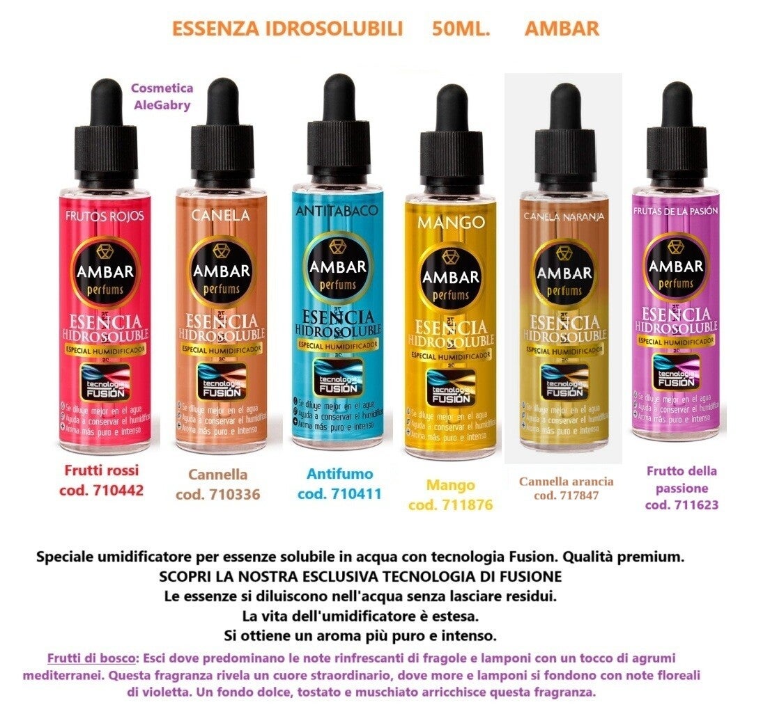 essenza idrosolubile 50ml Ambar