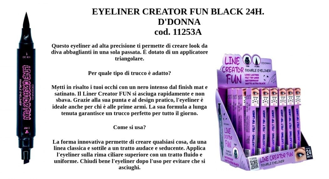 eyeliner creator fun black D'Donna