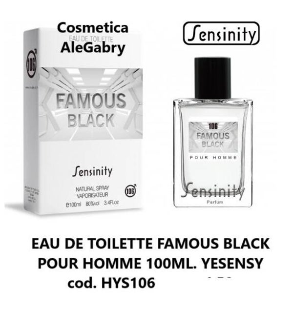eau de toilette famous black Yesensy