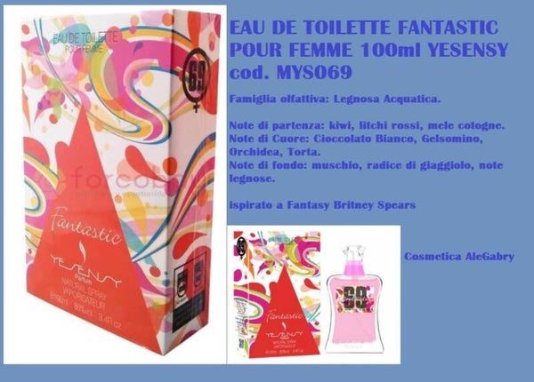 eau de toilette fantastic Yesensy