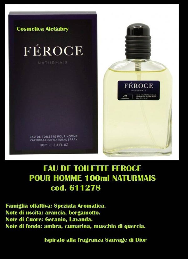 eau de toilette feroce Naturmais