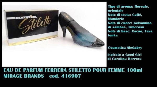 eau de parfum ferrera stiletto  Mirage Brands