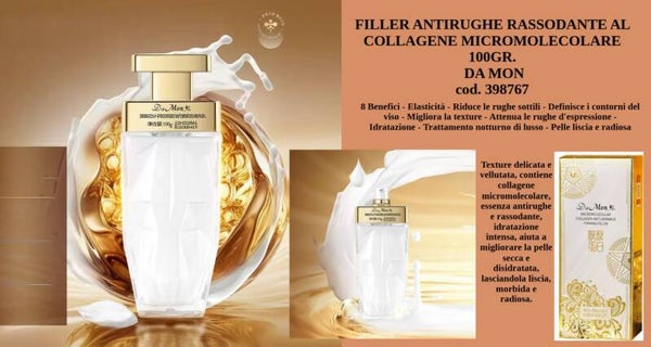 filler antirughe rassodante al collagene micromolecolare Da Mon