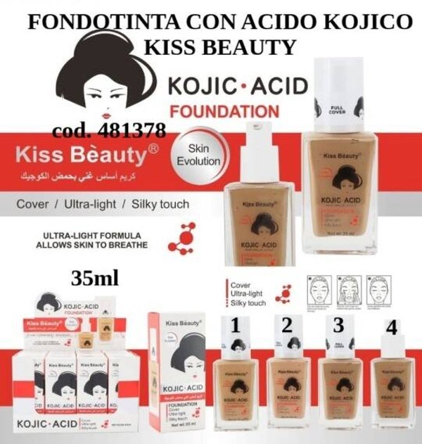 fondotinta con acido kojico Kiss Beauty