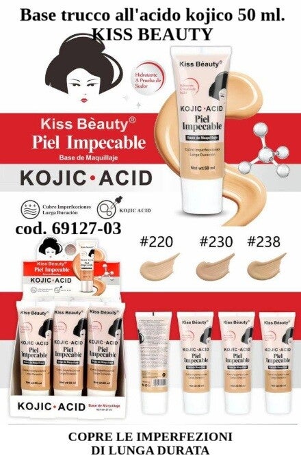 fondotinta con acido kojico Kiss Beauty