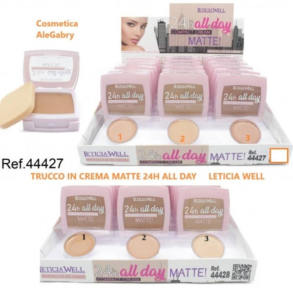 fondotinta in crema matte all day Leticia Well