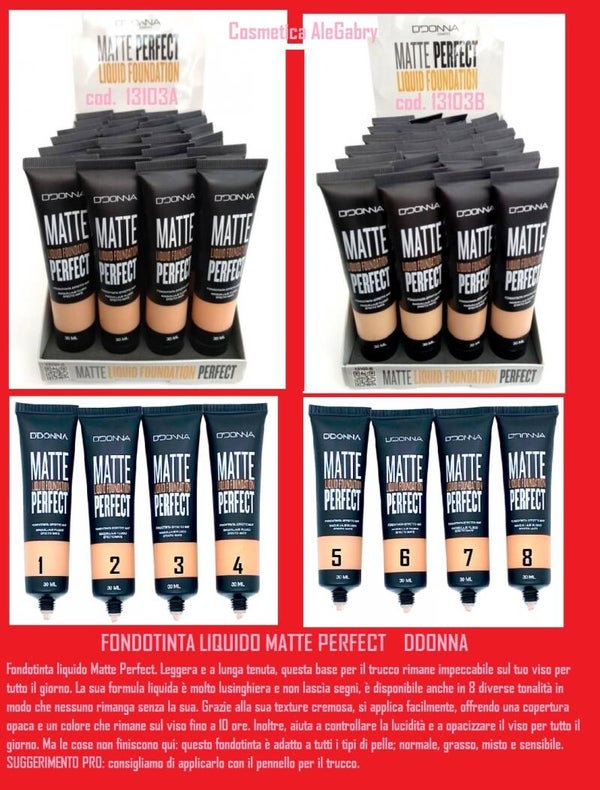 fondotinta liquido matte perfect D'Donna