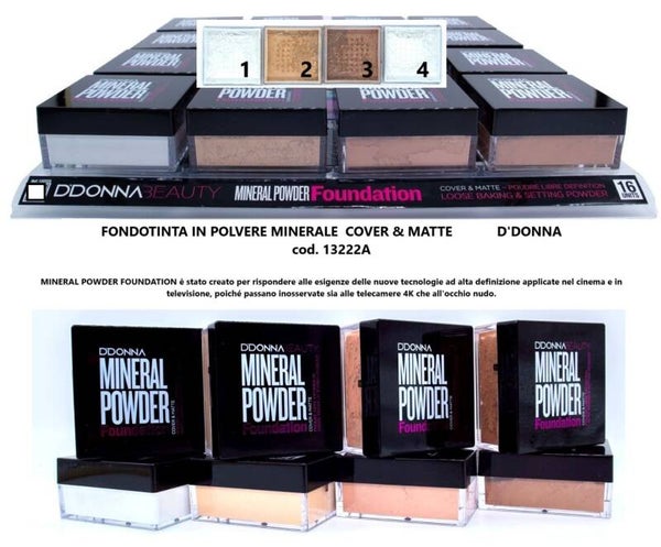 fondotinta in polvere minerale cover & matte D'Donna