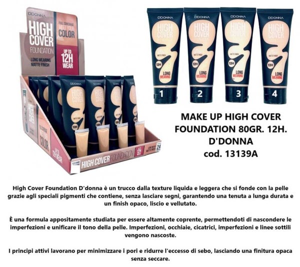 fondotinta high cover long wearing D'Donna