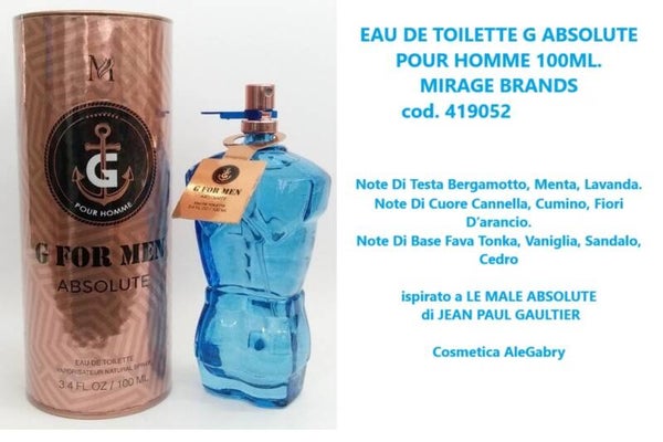 eau de toilette  G absolute Mirage Brands
