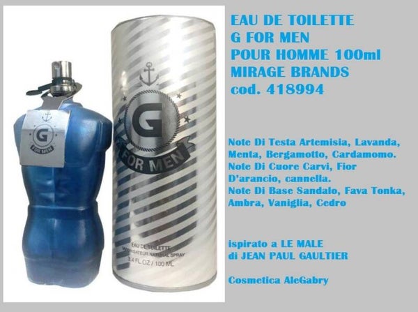 eau de toilette G for men Mirage Brands
