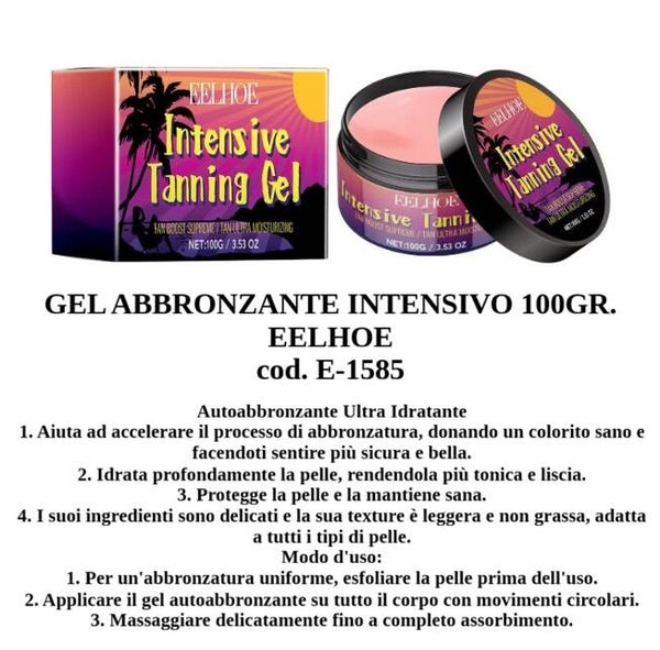 gel abbronzante intensivo Eelhoe