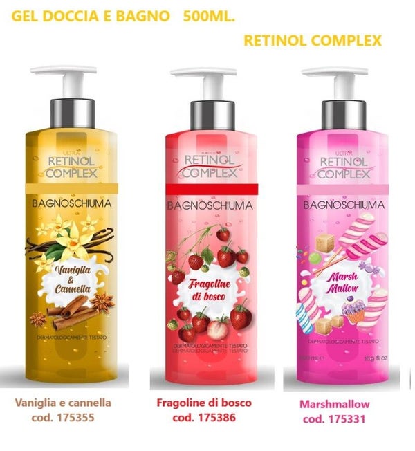 gel doccia e bagno Retinol Complex