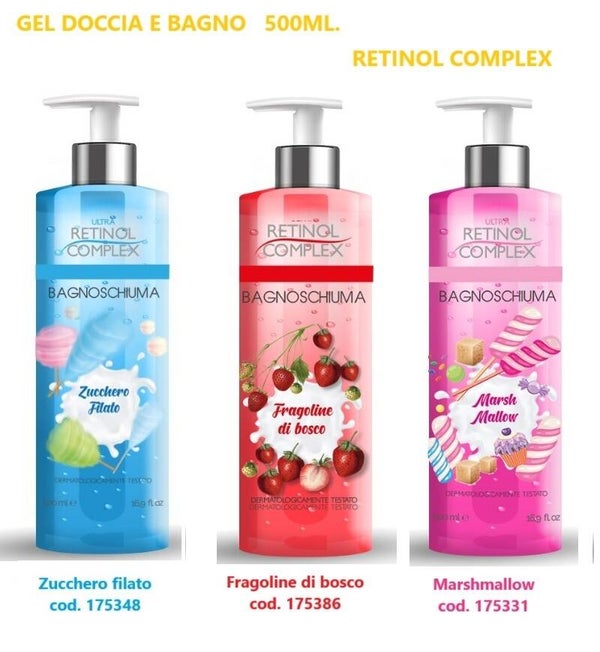 gel doccia e bagno Retinol Complex