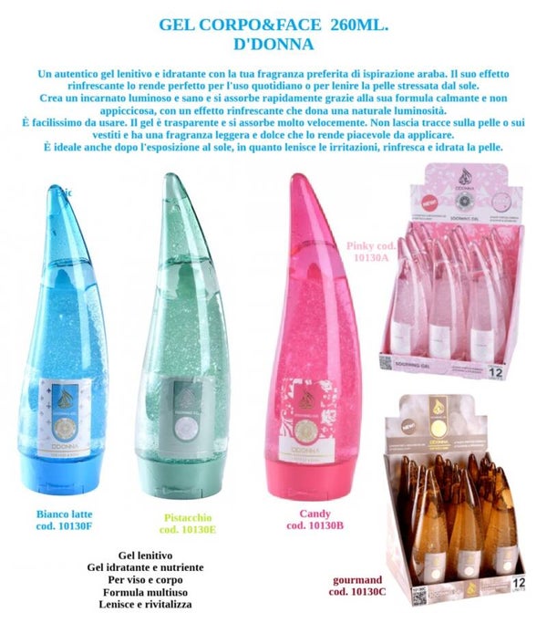 gel corpo e viso D'Donna