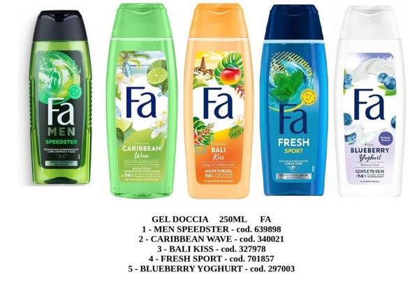 gel doccia 250ml Fa