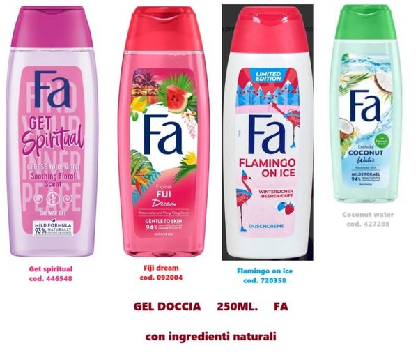 gel doccia 250ml Fa