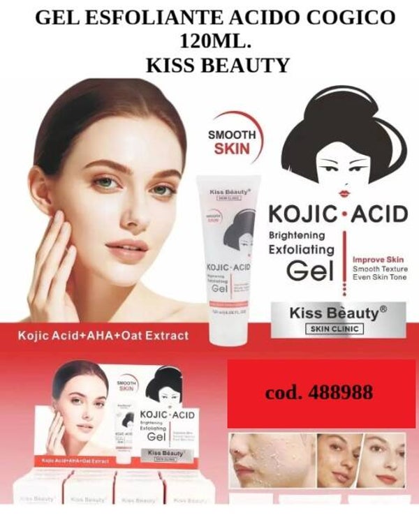 gel esfoliante acido kojico Kiss Beauty