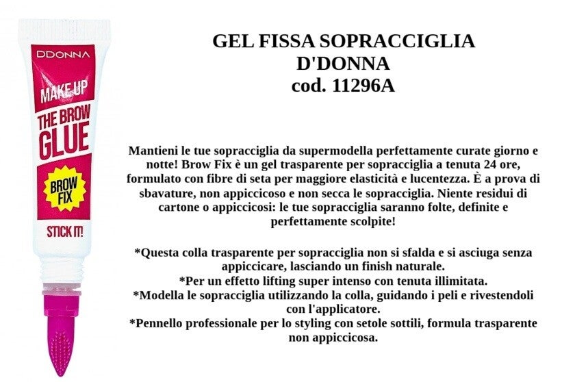 gel fissa sopracciglia D'Donna