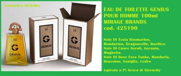 eau de toilette Genius Mirage Brands