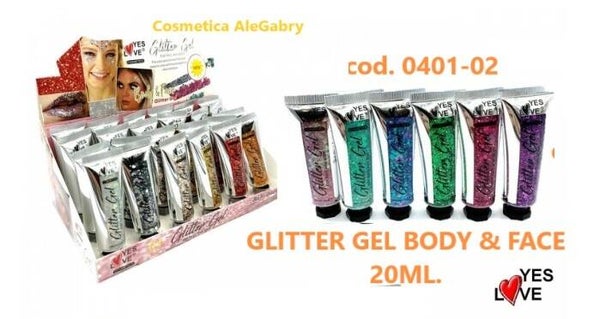 glitter gel boby & face Yes Love
