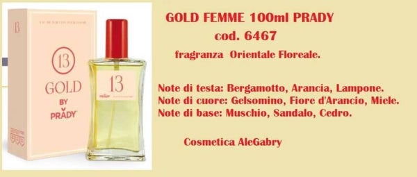 eau de toilette gold Prady