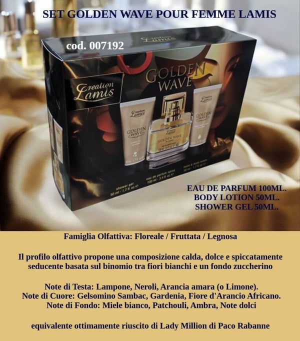 set golden wave Lamis