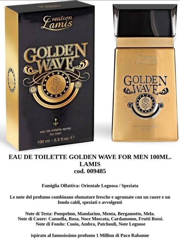 eau de parfum golden wave Lamis
