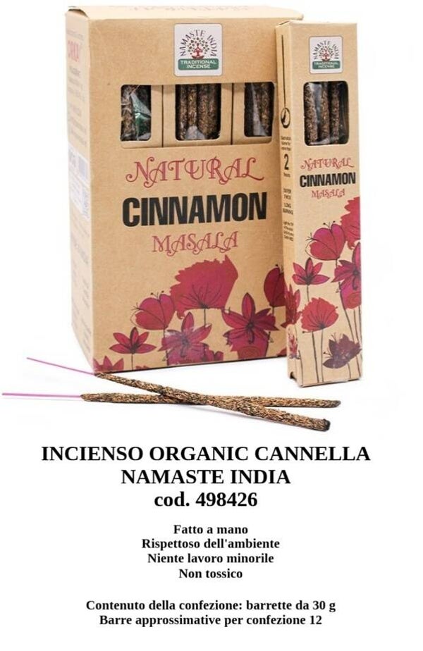 incienso organico cannella Namaste India