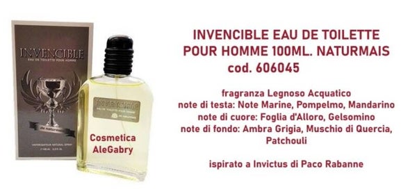 eau de toilette invencible Naturmais