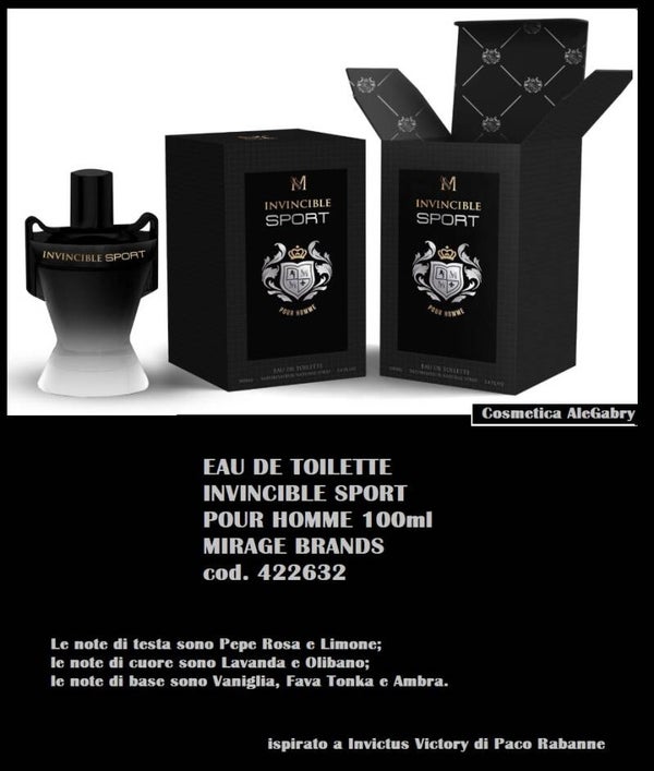 eau de toilette invincible sport Mirage Brands
