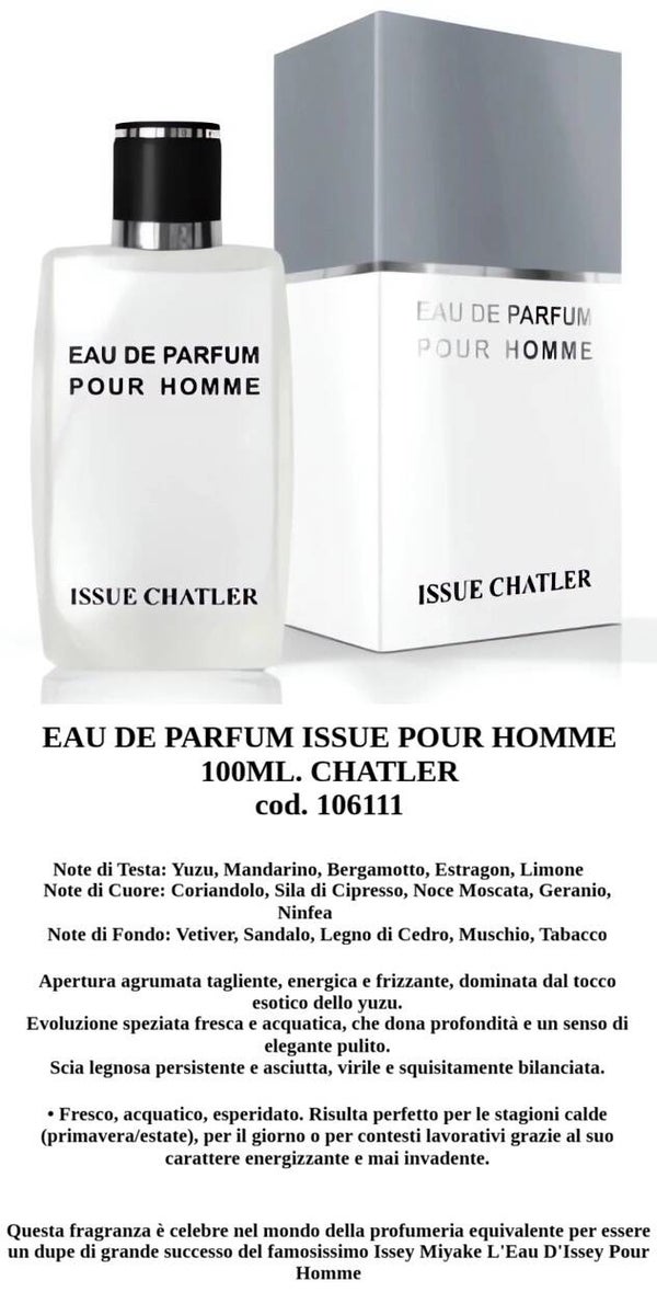 eau de parfum issue Chatler