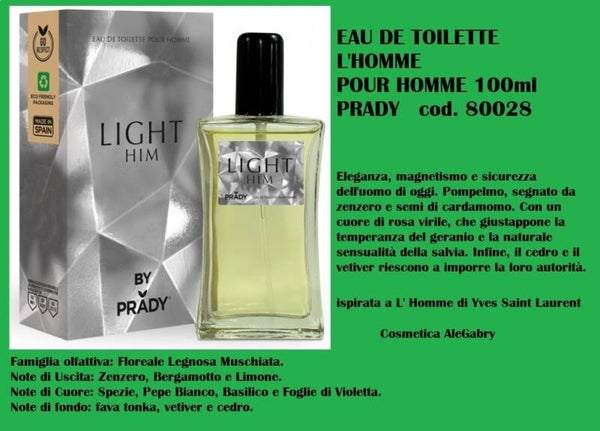 eau de toilette light him Prady