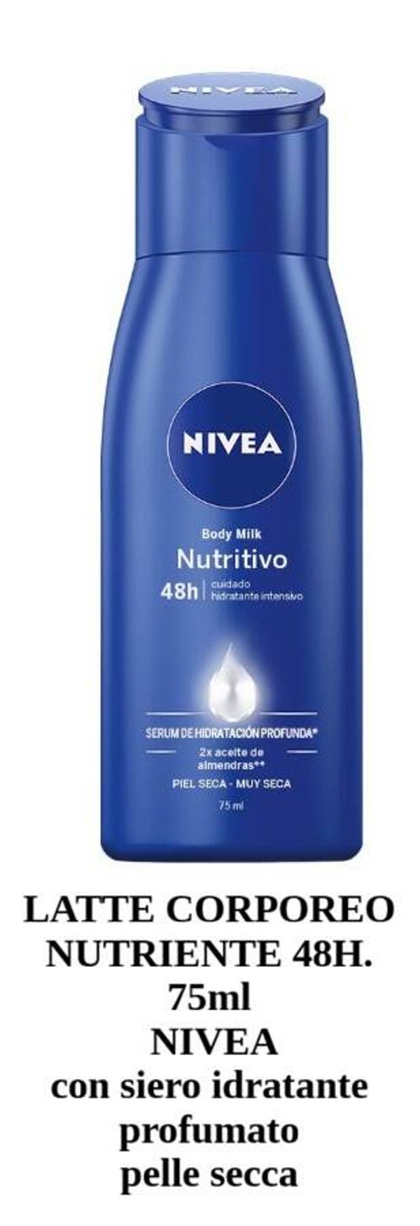 latte corpo nutriente Nivea