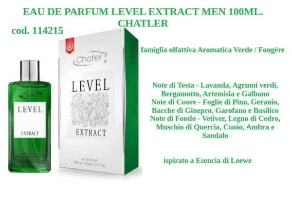 eau de parfum level extract Chatler