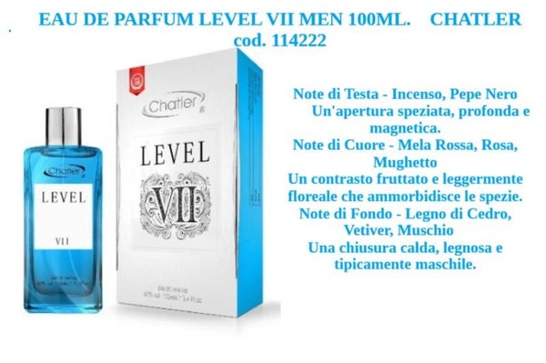 eau de parfum level VII Chatler