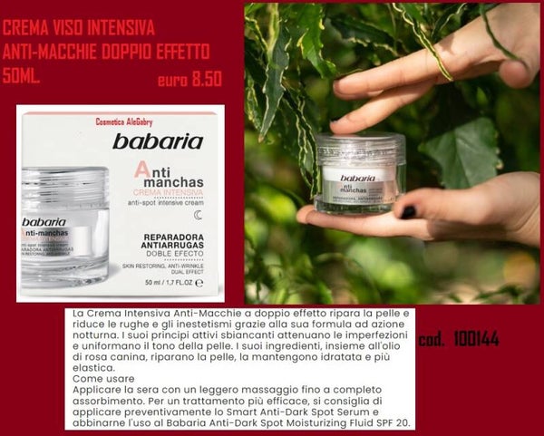 Crema viso intensiva Anti-macchia doppio effetto