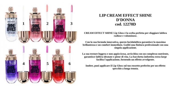 lip cream effect shine D'Donna