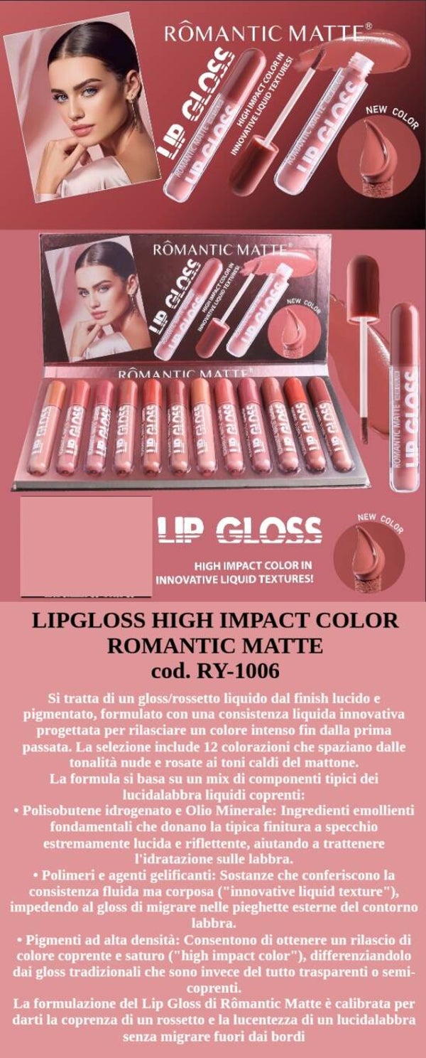 lipgloss high impact color Romantic Matte