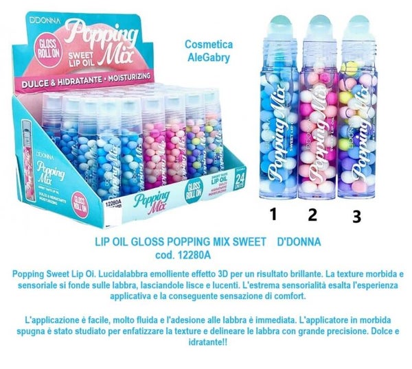 lip oil gloss popping mix sweet D'Donna
