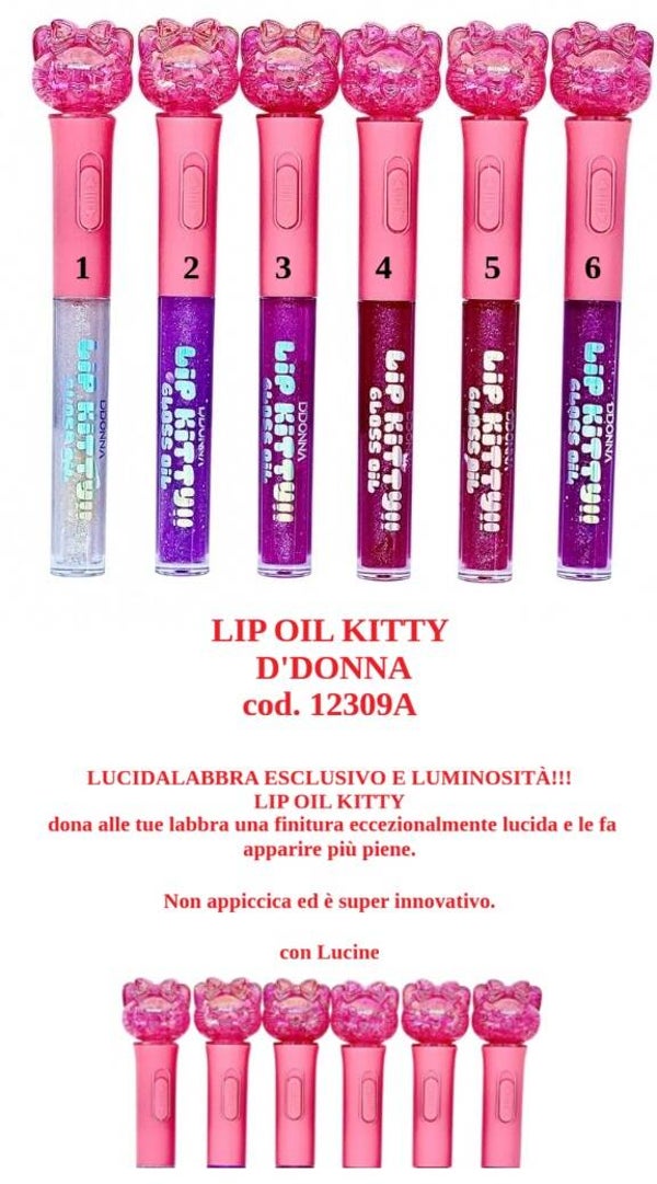 lip oil kitty D'Donna