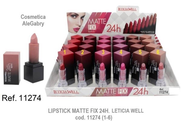 rossetto matte fix Leticia Well