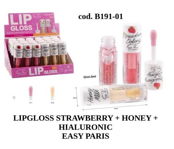 lipgloss con acido ialuronico Easy Paris