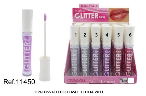 lipgloss glitter flash Leticia Well