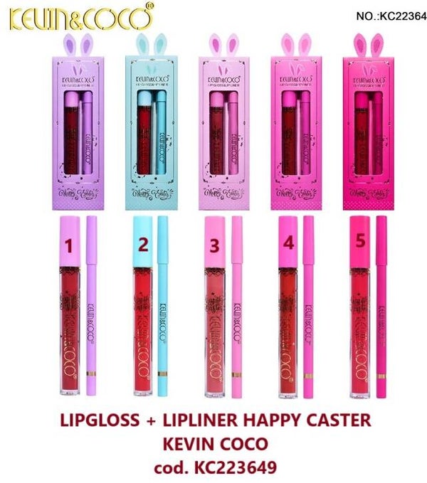 lipgloss + lipner happy caster Kevin&Coco