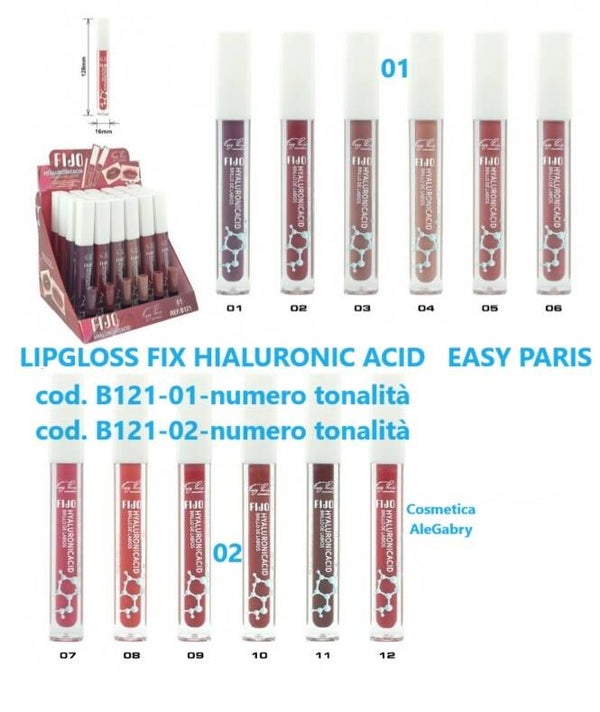 lipgloss fix hialuronic acid Easy Paris